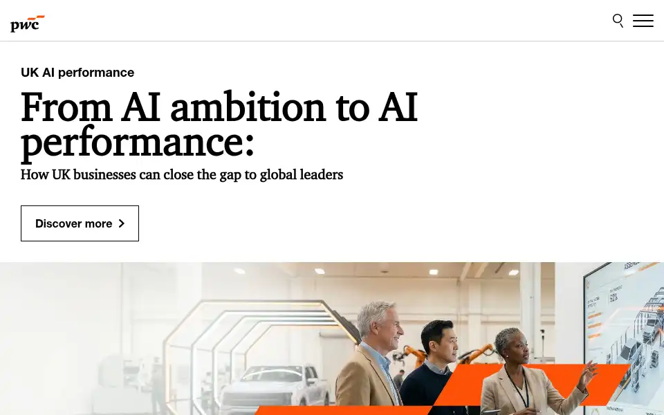 Screenshot of pwc.co.uk