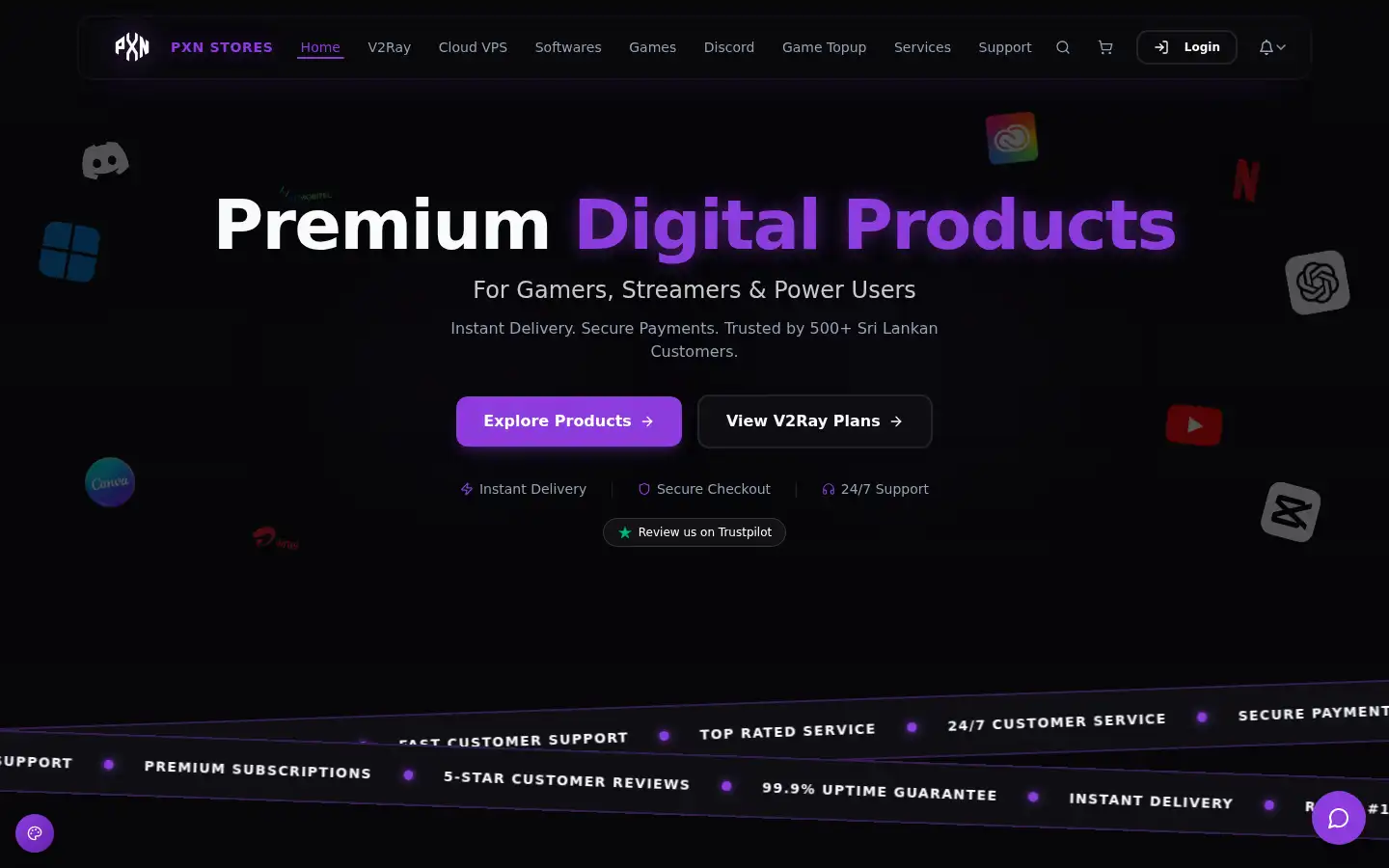 Screenshot of pxnstores.lk