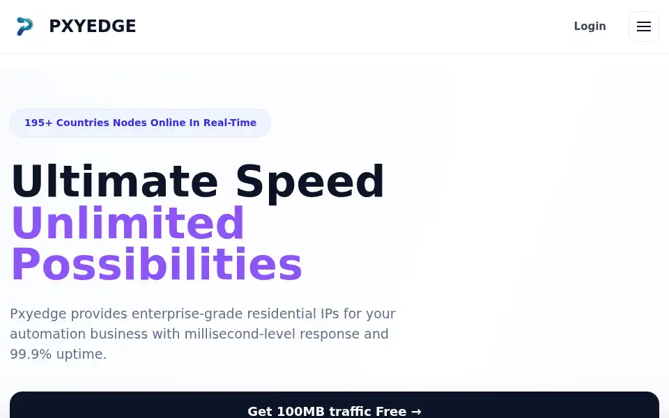 Screenshot of pxyedge.com