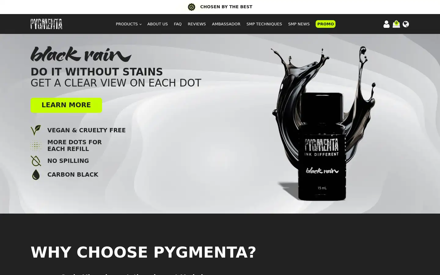 Screenshot of pygmenta.com