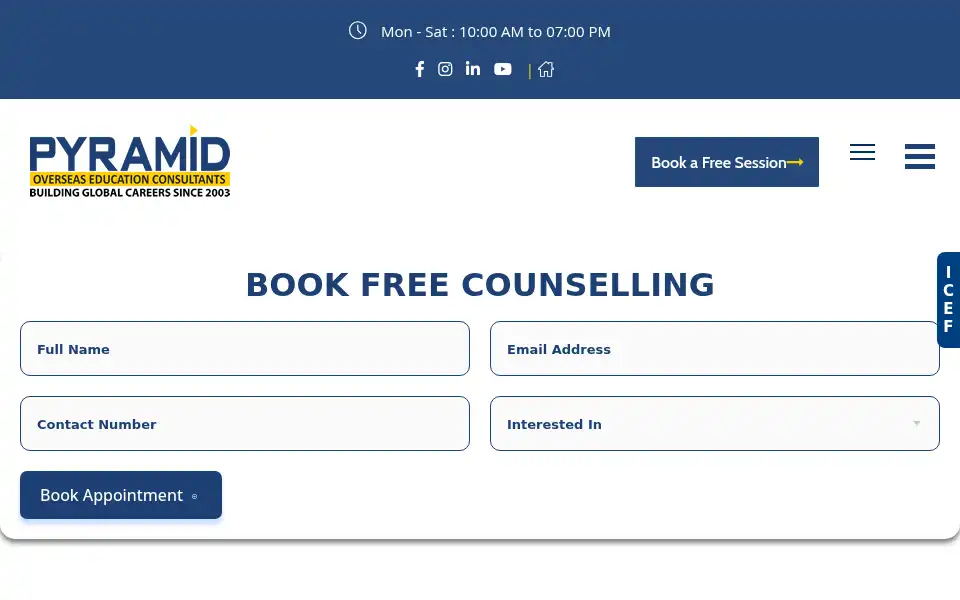 Screenshot of pyramidconsultants.com