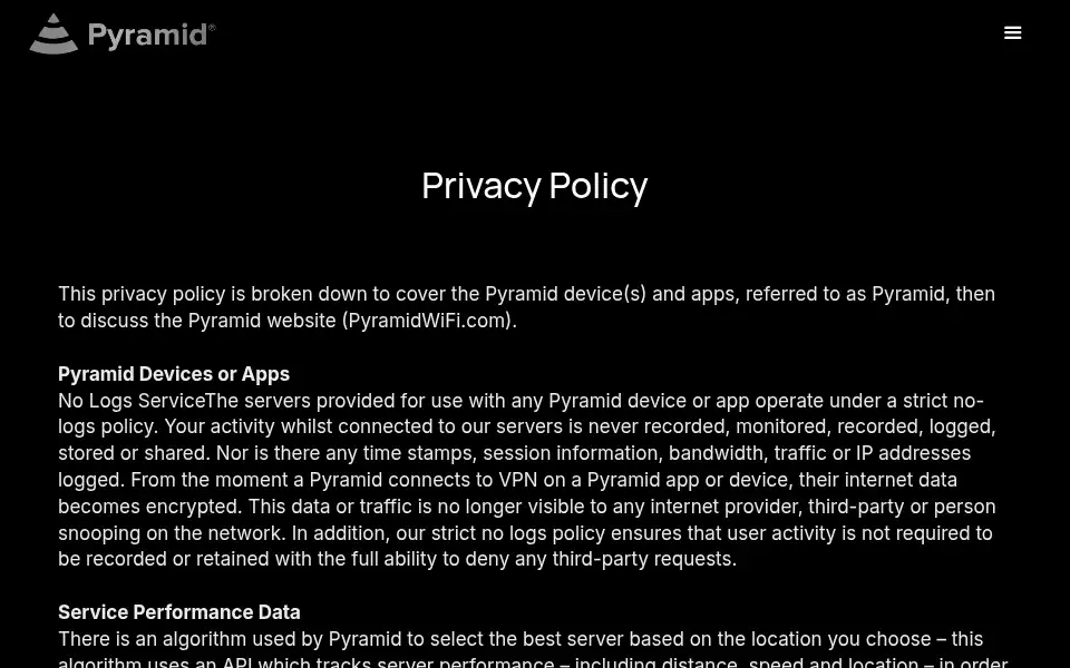 Screenshot of pyramidwifi.com