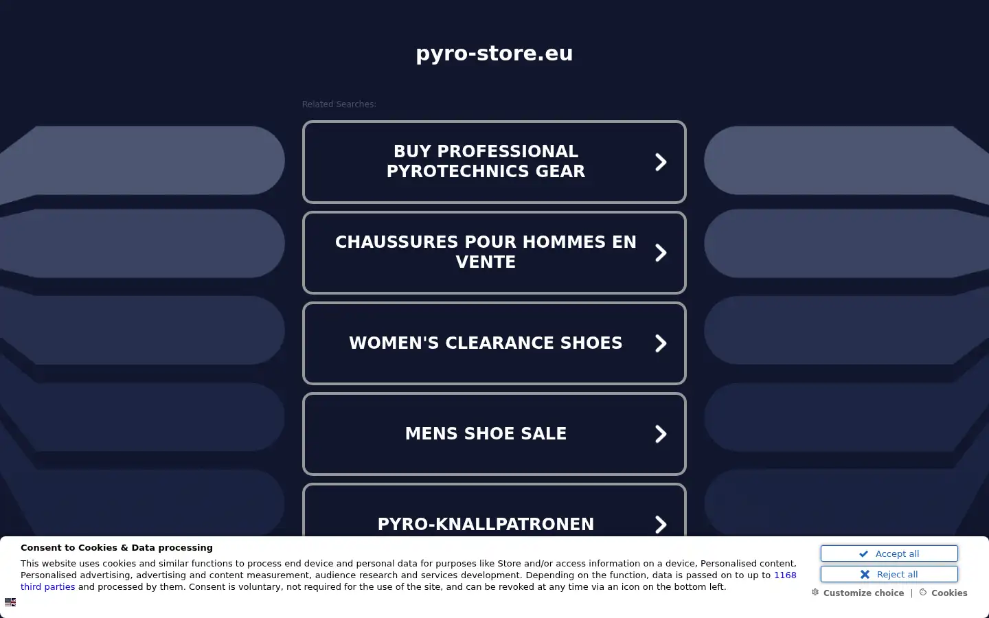 Screenshot of pyro-store.eu