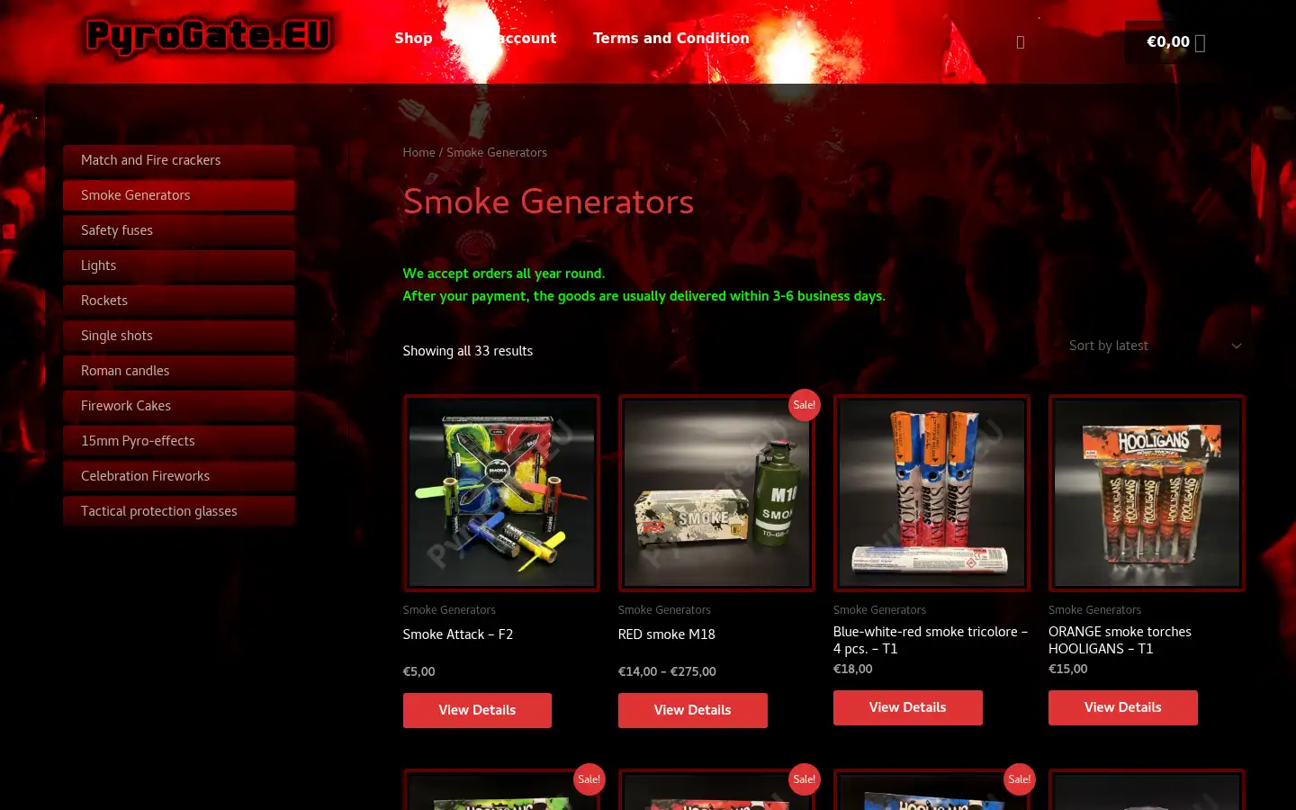 Screenshot of pyrogate.eu