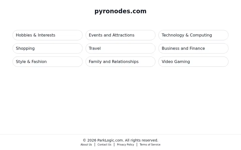 Screenshot of pyronodes.com