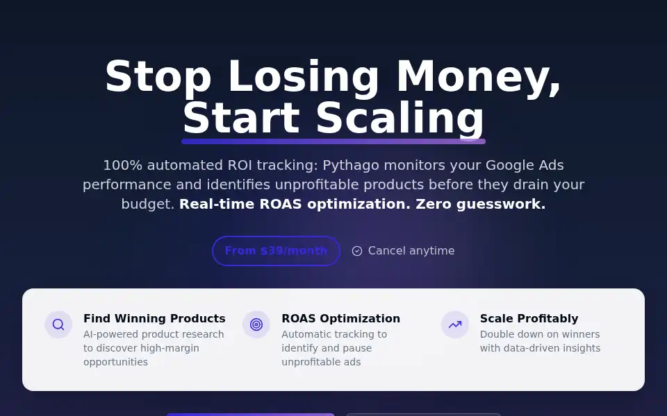 Screenshot of pythago.io