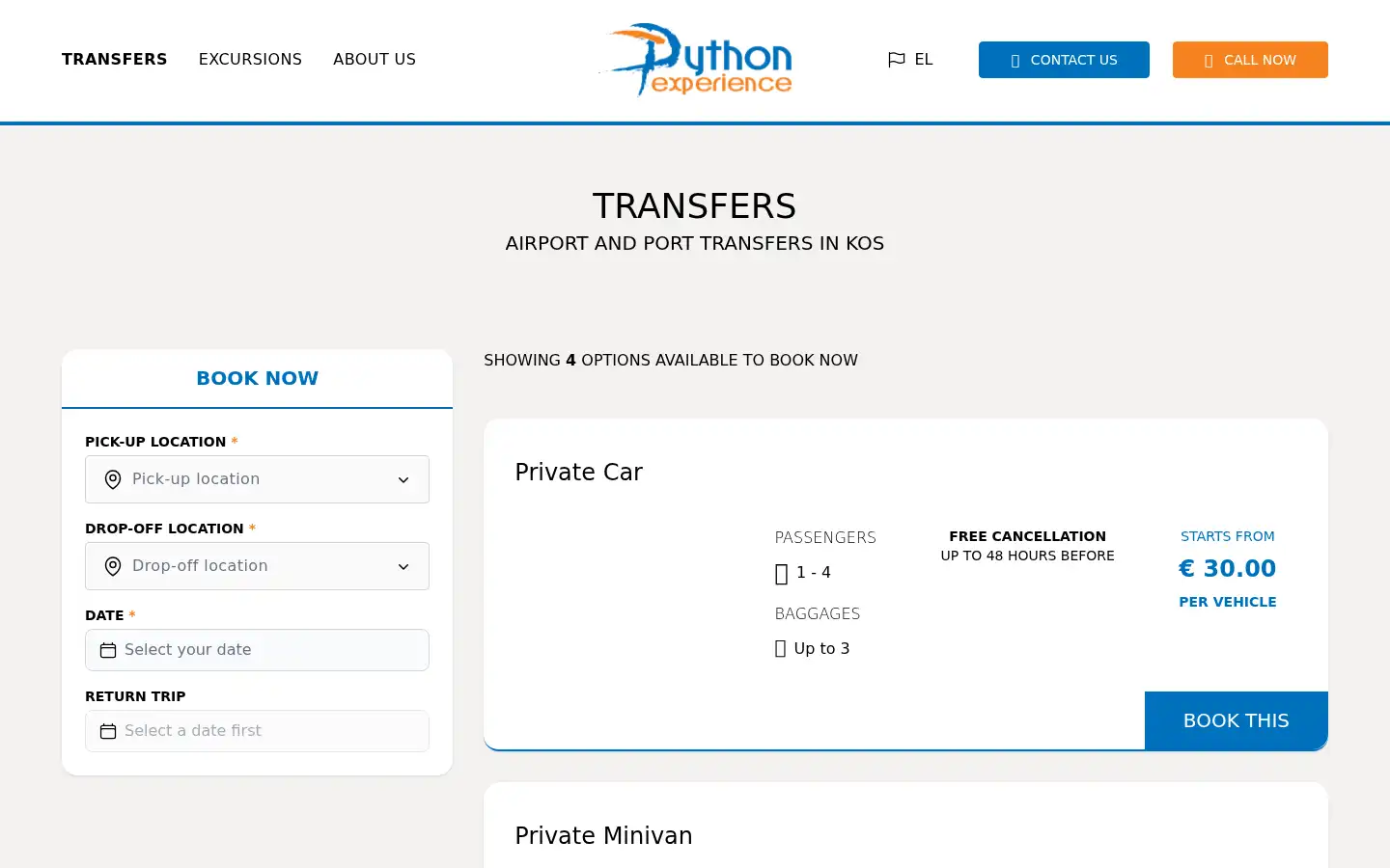 Screenshot of pythonexperience.gr