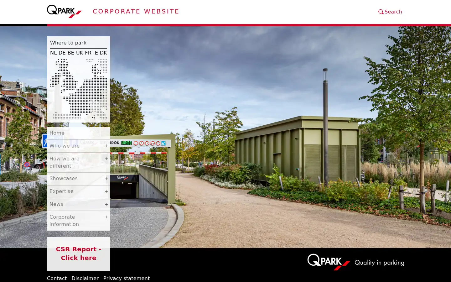 Screenshot of q-park.com