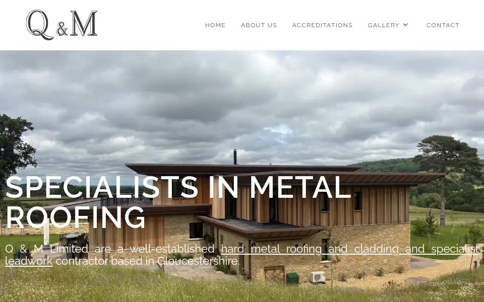 Screenshot of qandm.co.uk