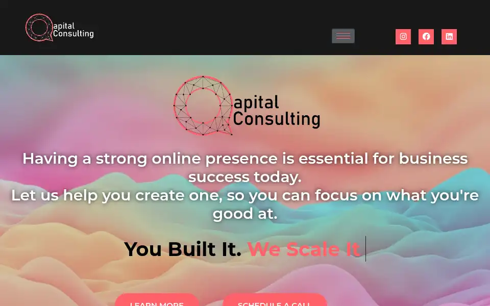 Screenshot of qapitalconsulting.com