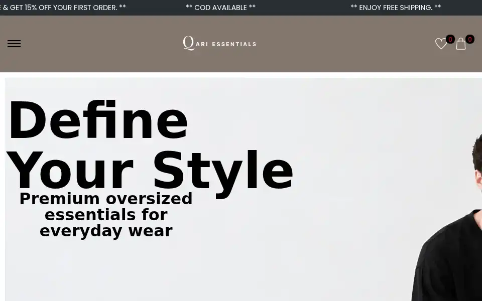 Screenshot of qariessentials.com