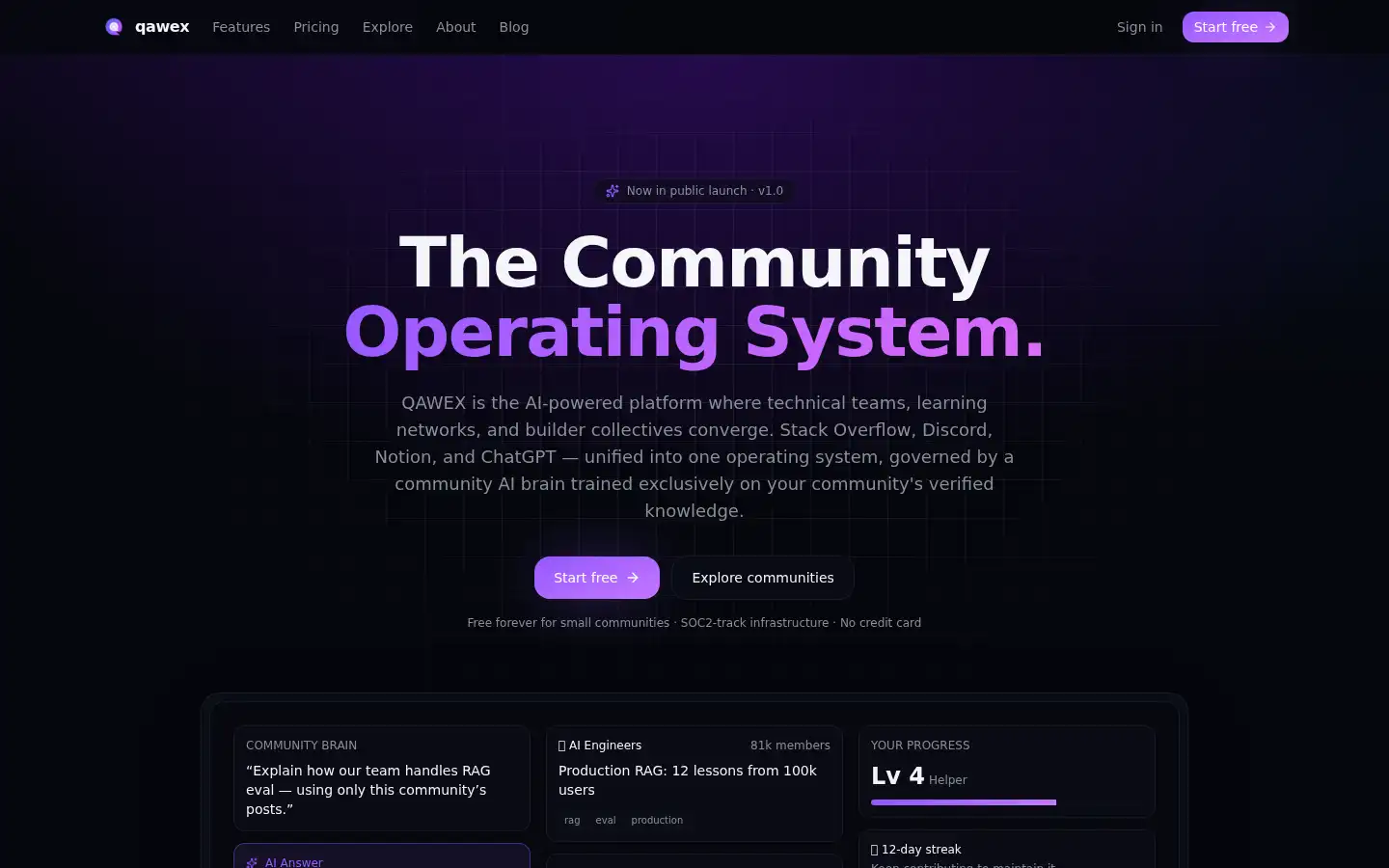 Screenshot of qawex.com