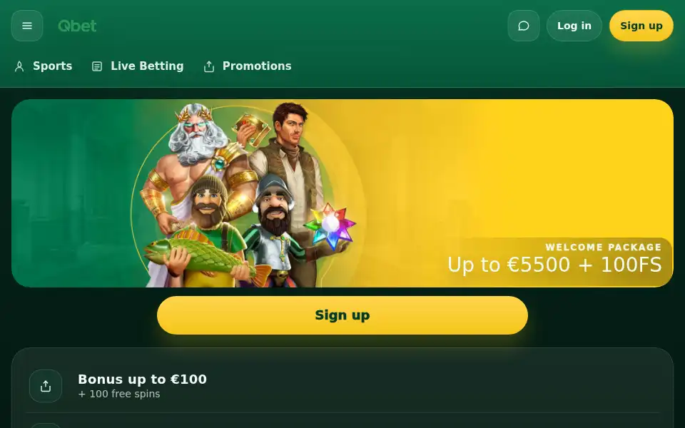 Screenshot of qbet-casino.site