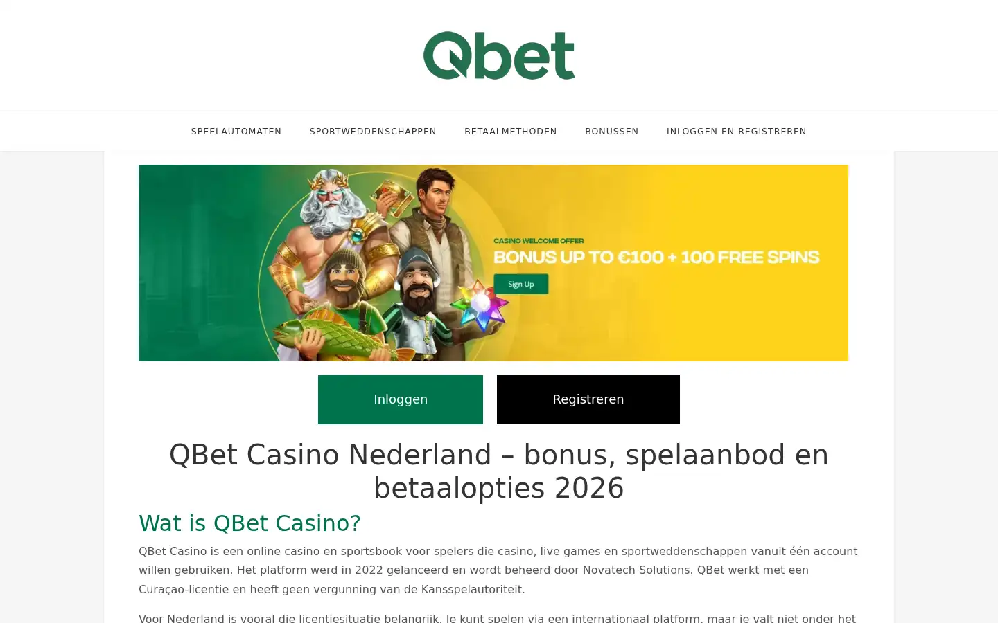 Screenshot of qbetnetherlands.com