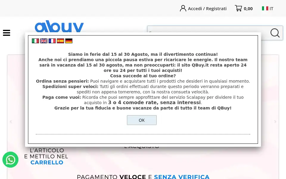 Screenshot of qbuy.it