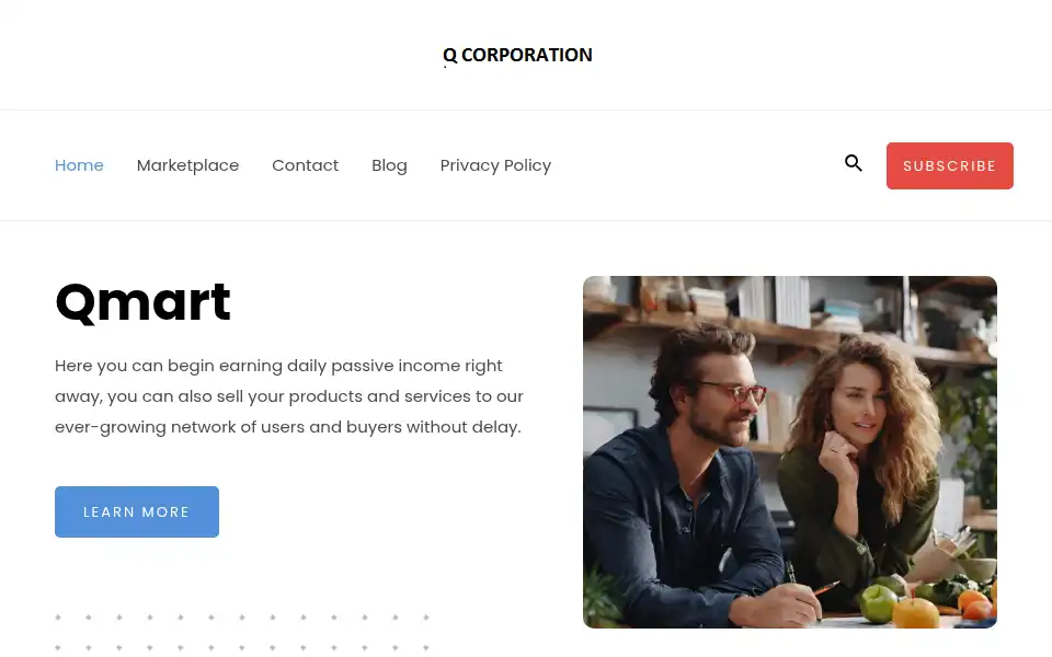 Screenshot of qcorpinc.store