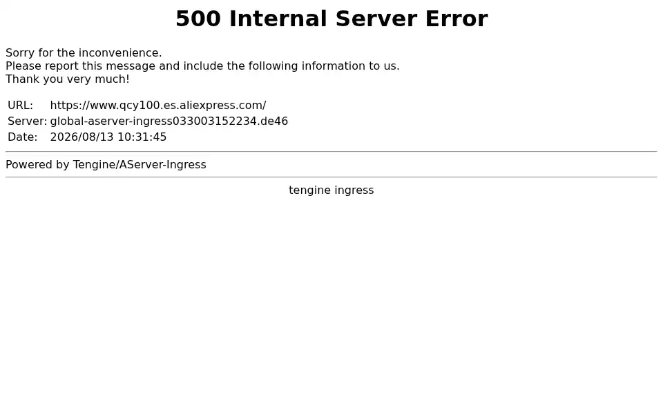 Screenshot of qcy100.es.aliexpress.com