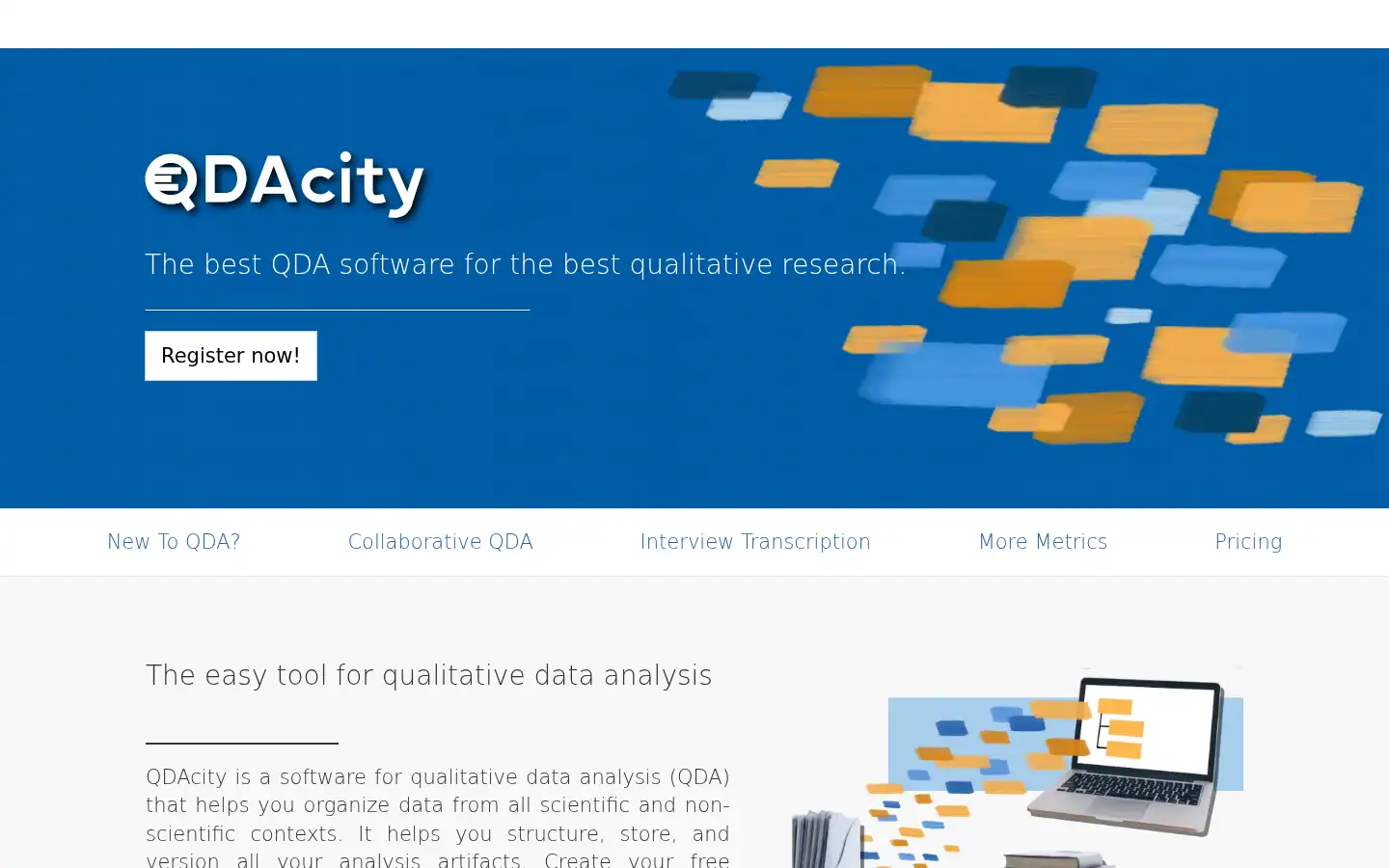 Screenshot of qdacity.com