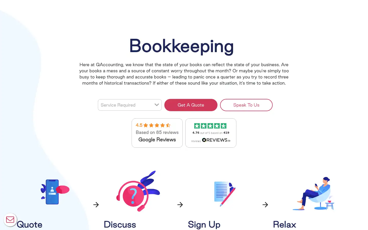 Screenshot of qdosaccounting.com