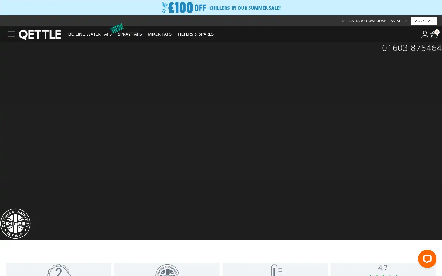 Screenshot of qettle.com