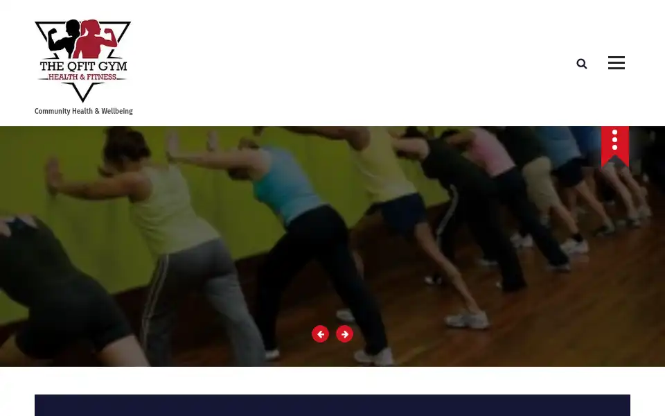 Screenshot of qfitgym.uk