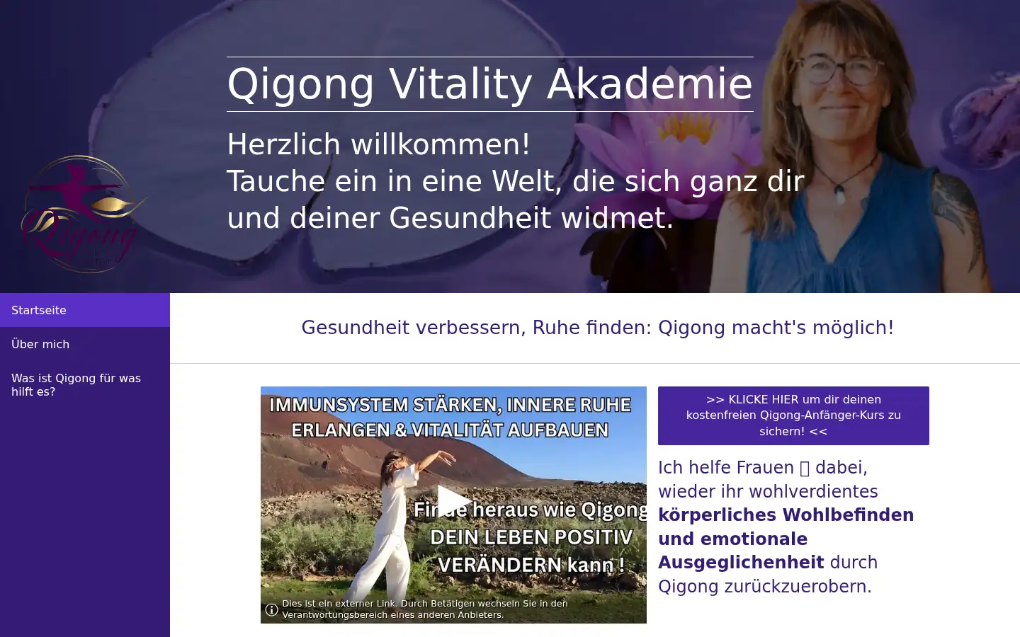 Screenshot of qigongvitalityakademie.de