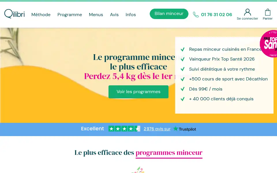 Screenshot of qilibri.fr
