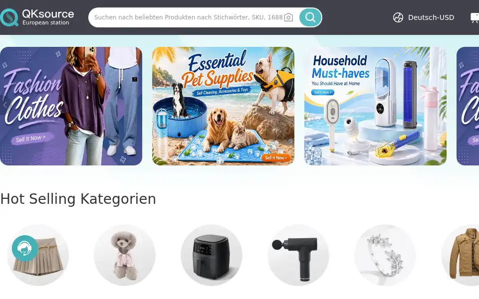 Screenshot of qksource.com