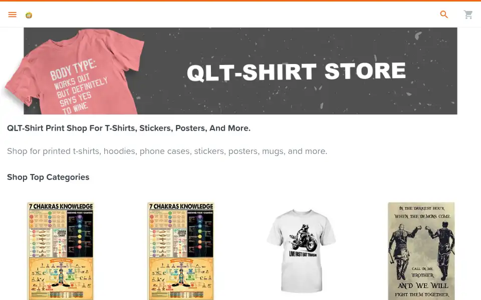 Screenshot of qlt-shirt.com