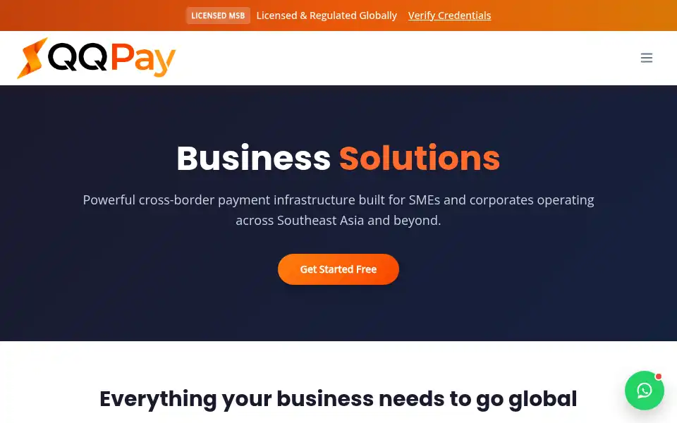 Screenshot of qqpay.io