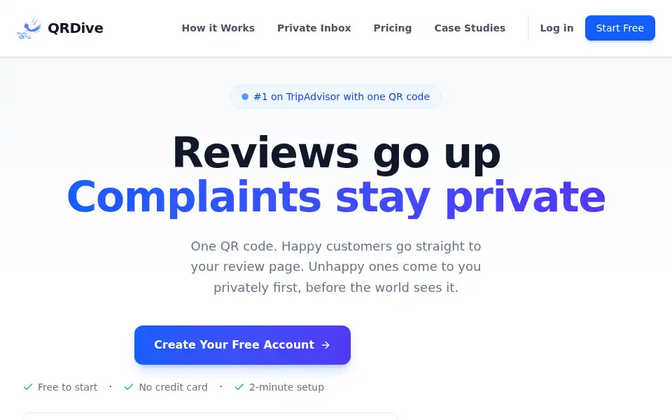 Screenshot of qrdive.com