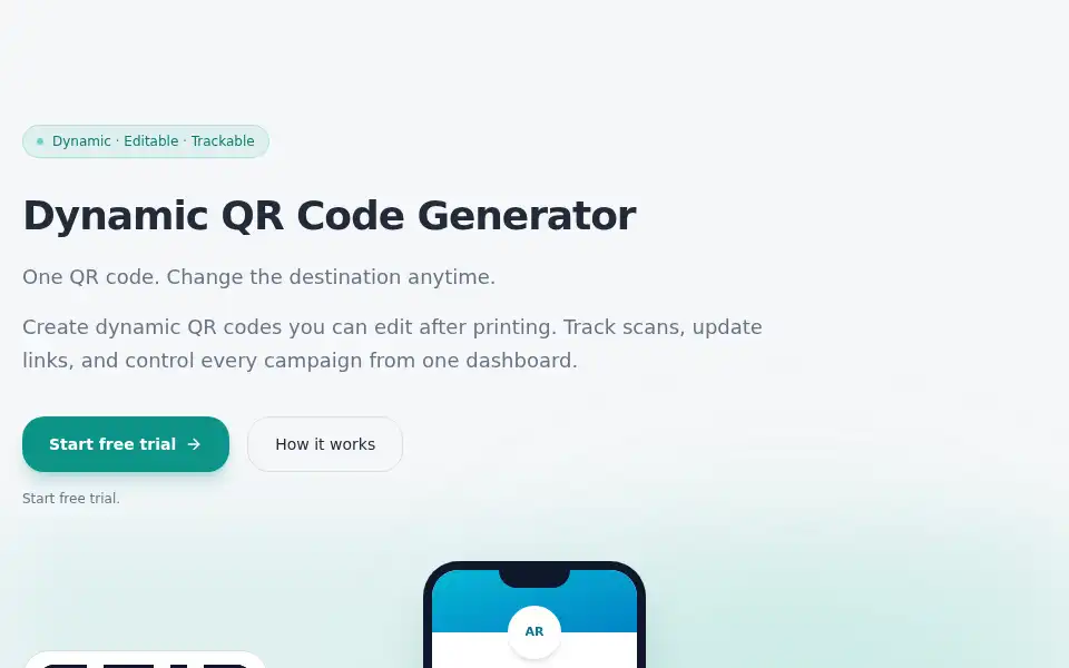 Screenshot of qrflows.app