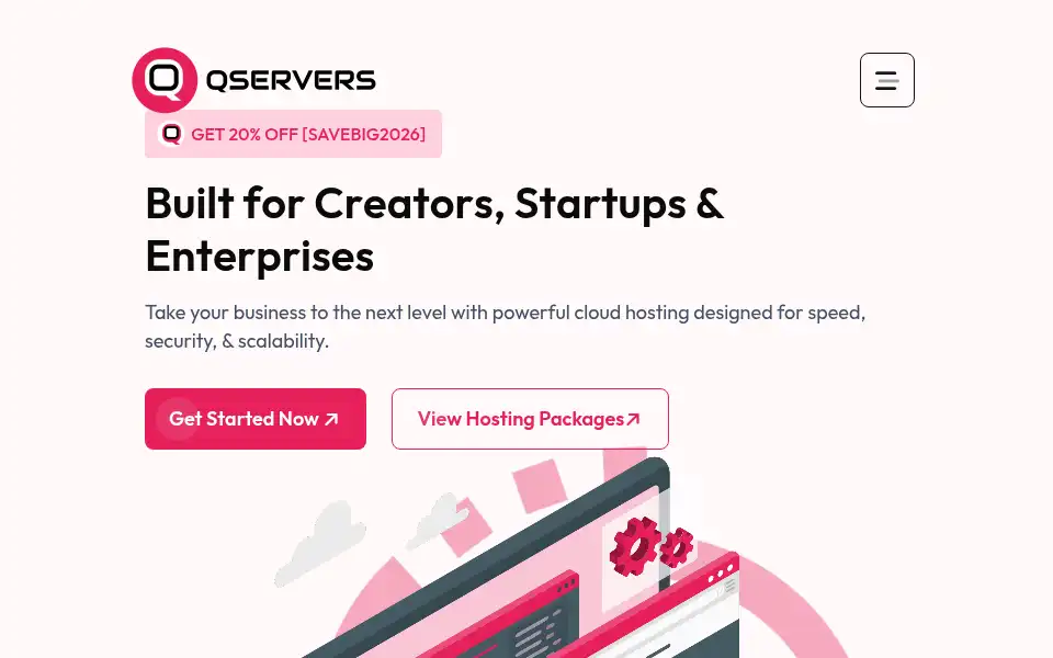 Screenshot of qservers.net