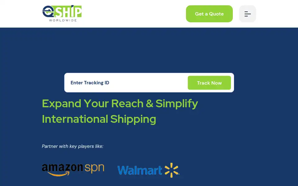 Screenshot of qshipworldwide.com
