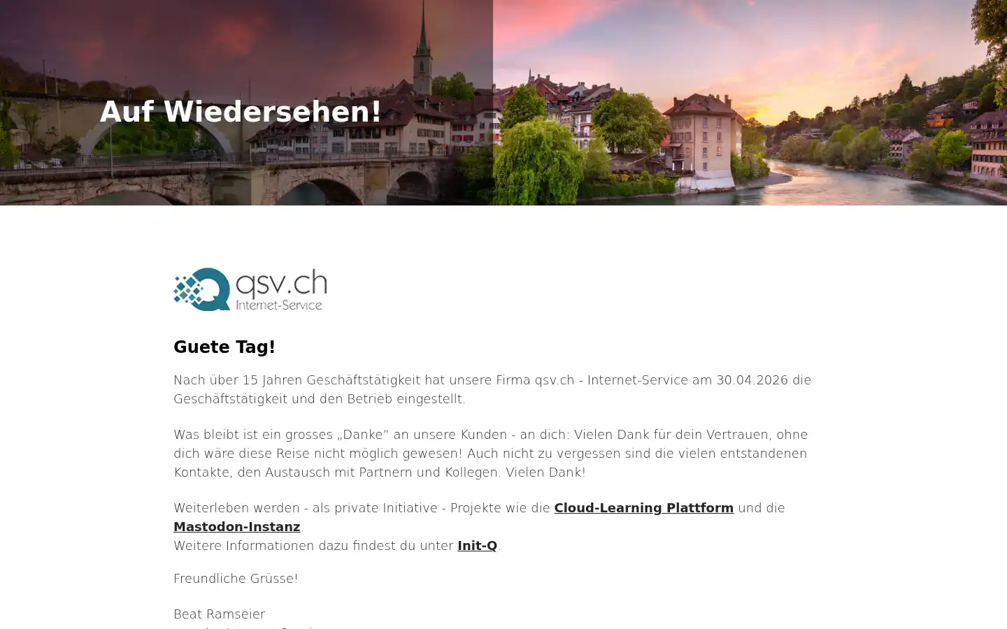 Screenshot of qsv.ch