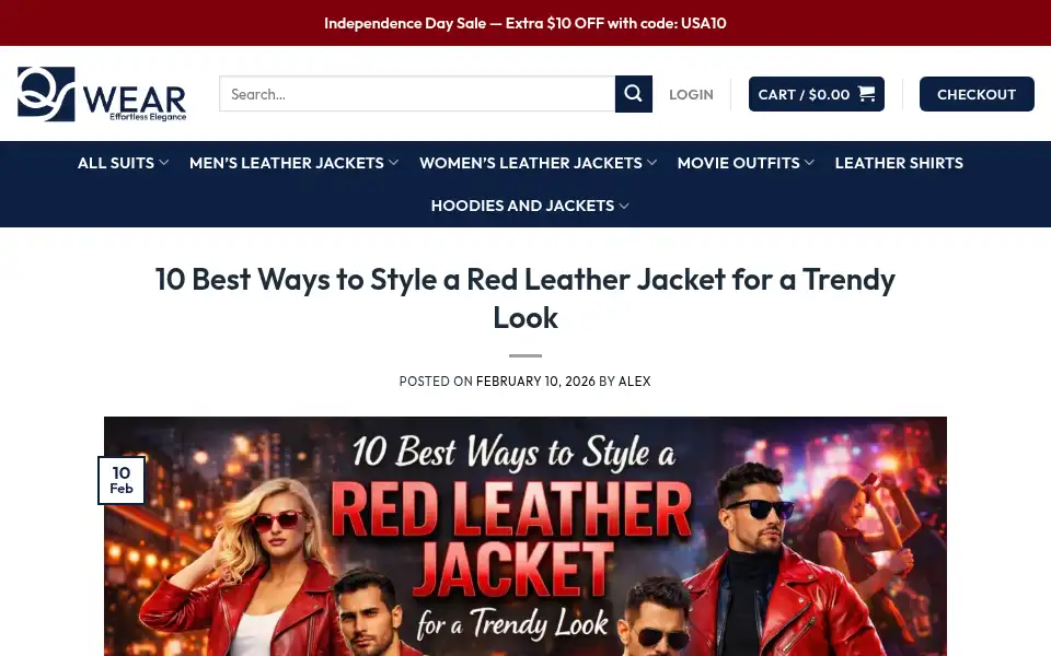 Screenshot of qswears.com