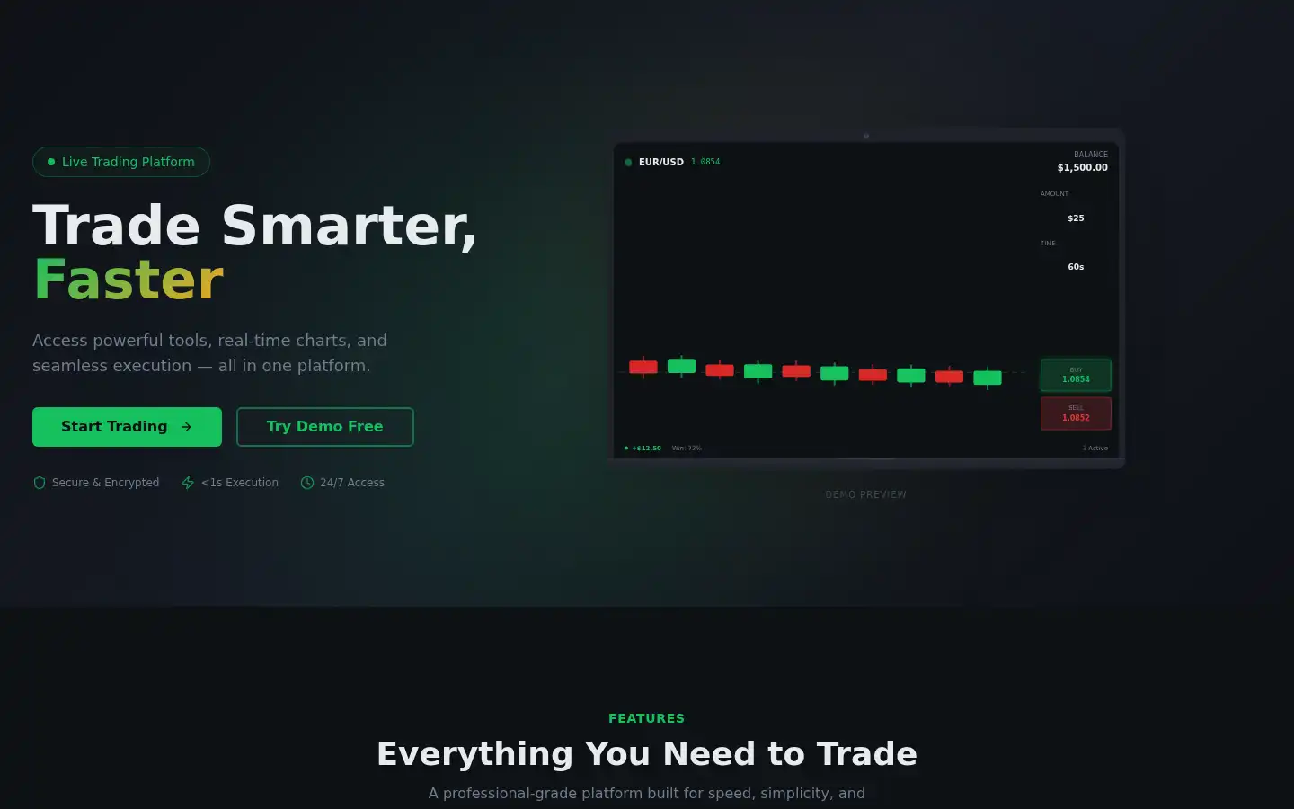 Screenshot of qtbroker.com