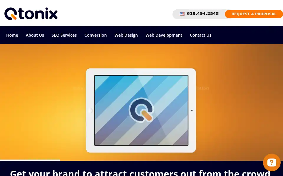 Screenshot of qtonix.com