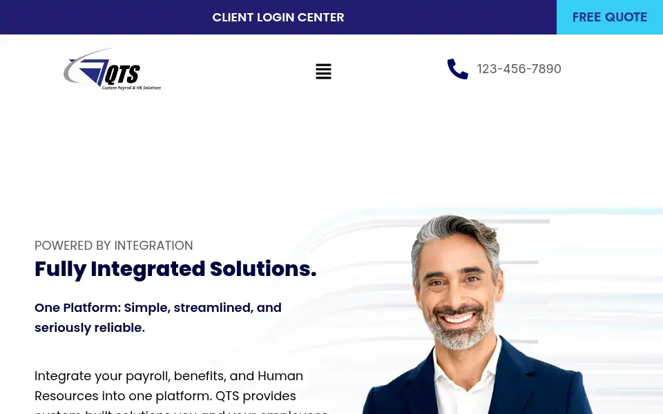 Screenshot of qtspayroll.com