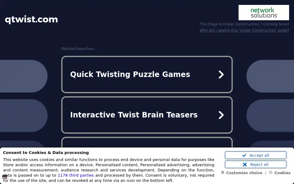 Screenshot of qtwist.com