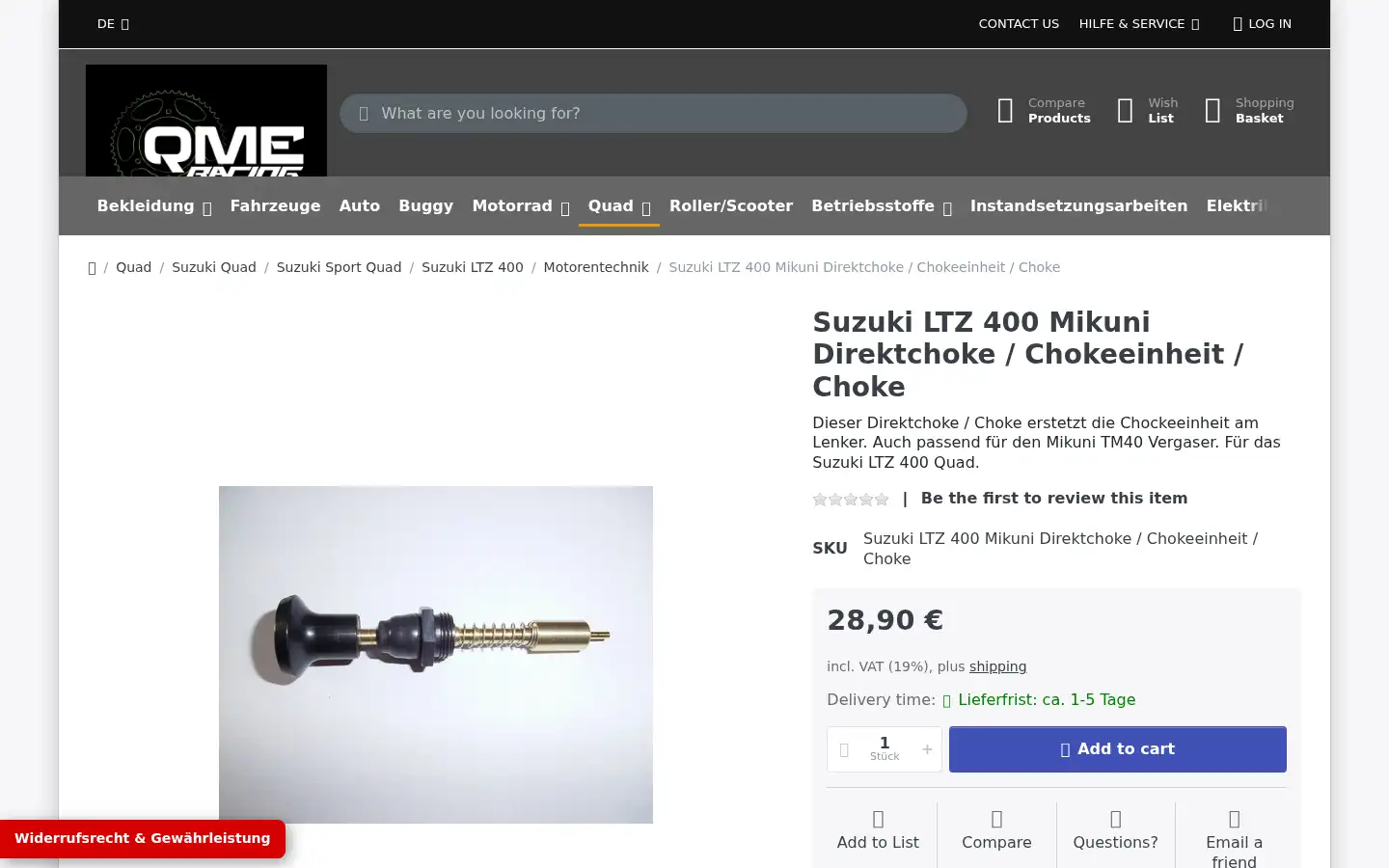 Screenshot of quad-motorrad-ersatzteile.de