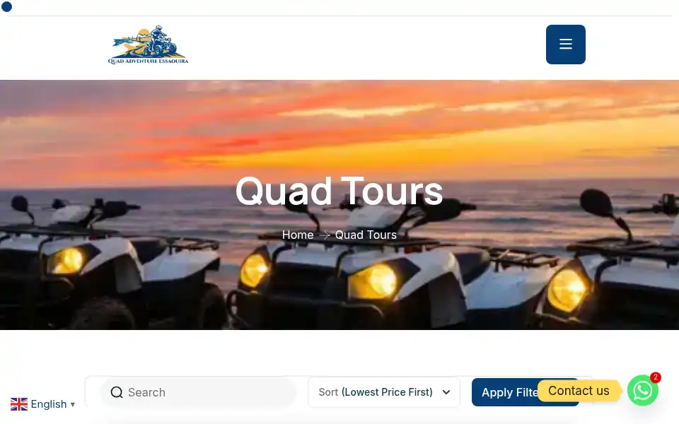 Screenshot of quadadventureessaouira.com