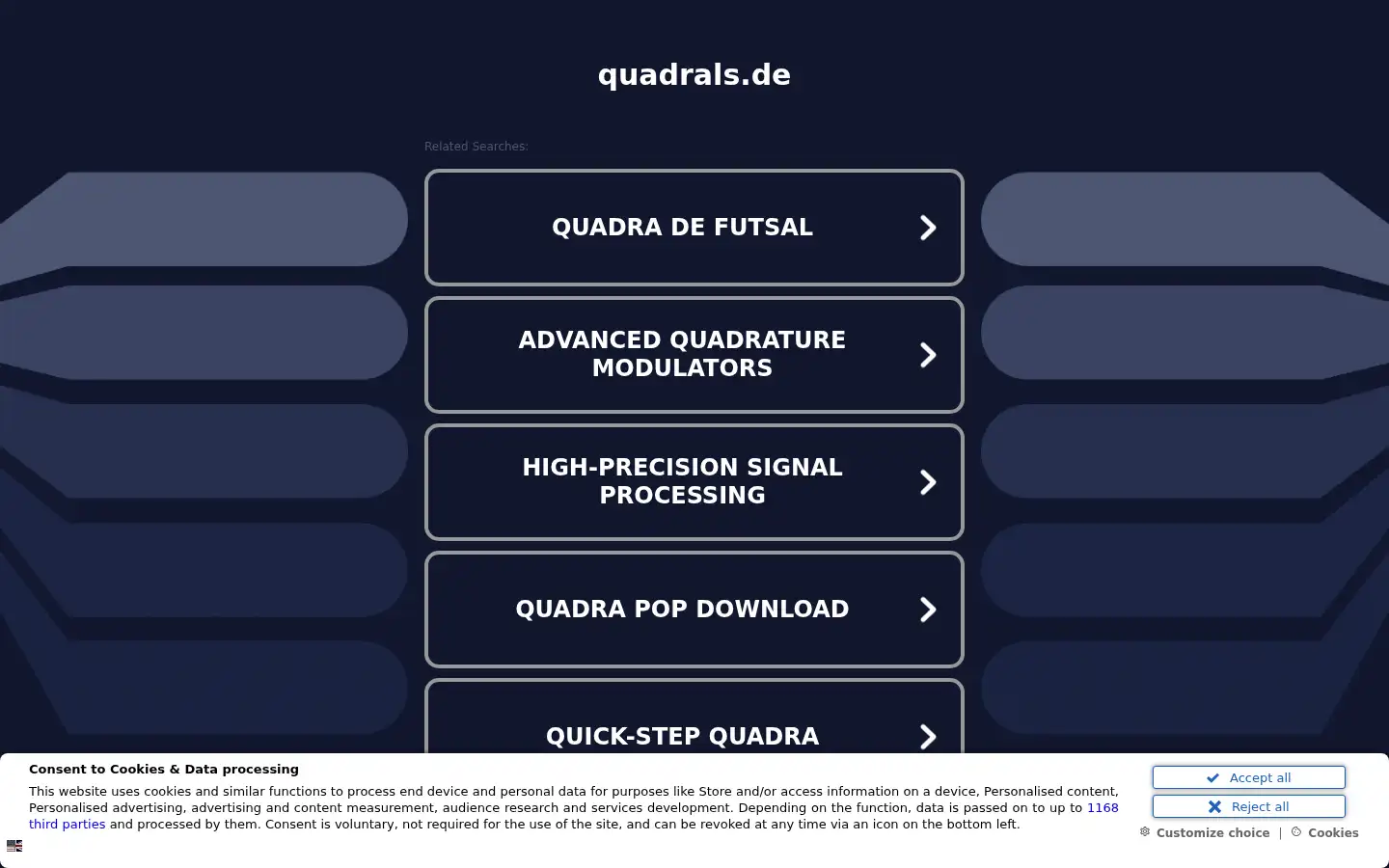 Screenshot of quadrals.de