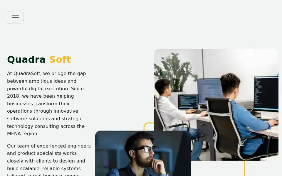Screenshot of quadratechsoft.com