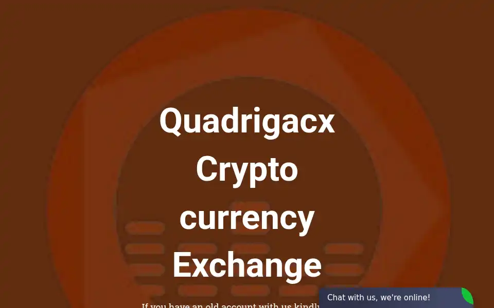 Screenshot of quadrigacx.org