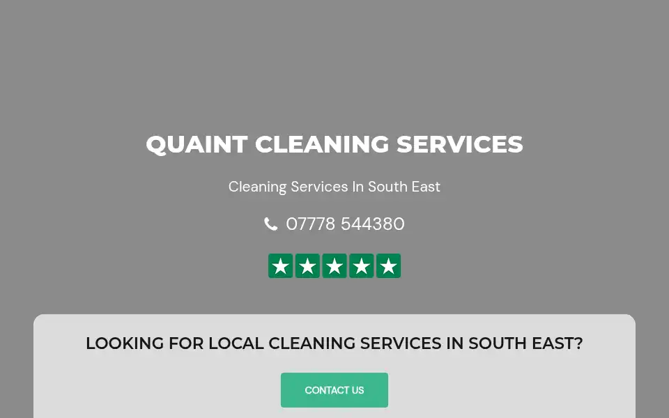 Screenshot of quaintcleaning.com