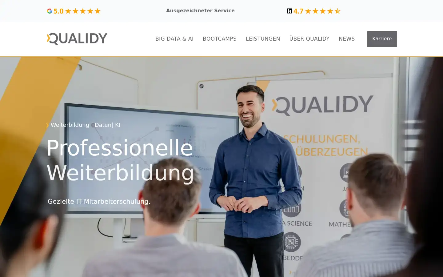 Screenshot of qualidy.de