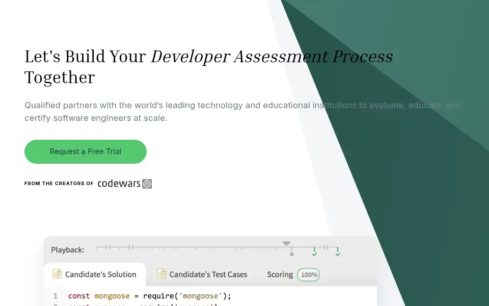 Screenshot of qualified.io