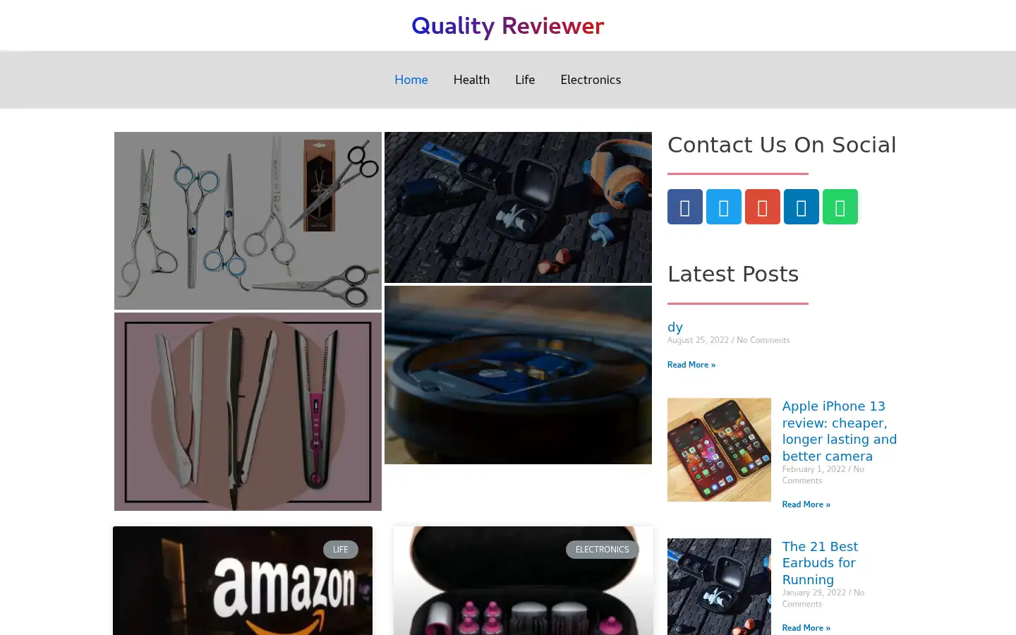 Screenshot of quality-reviewer.com