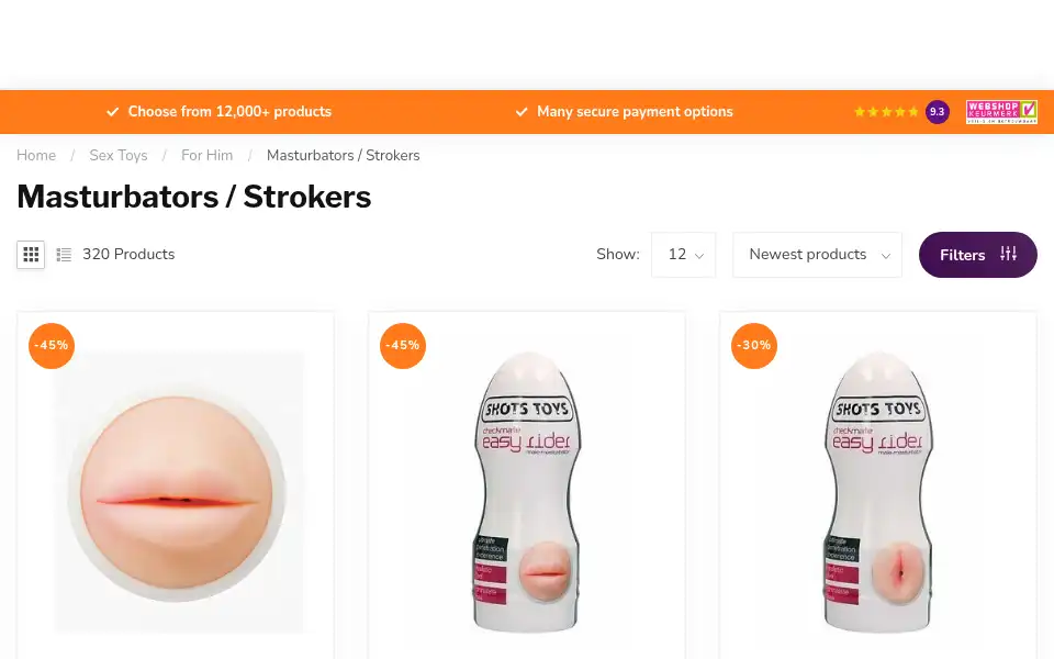 Screenshot of quality-sexshop.com